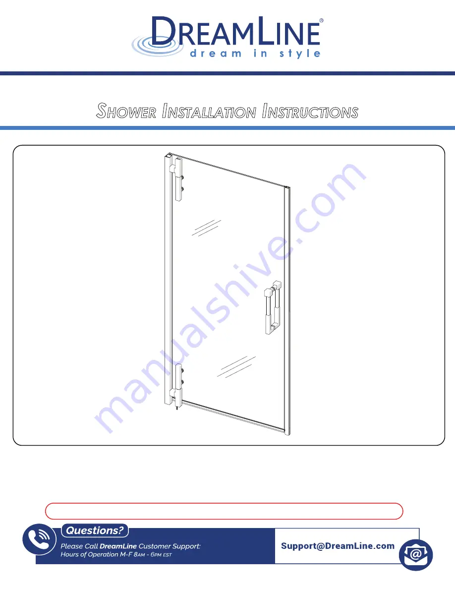 Dreamline ACADWWW720XXX01 Скачать руководство пользователя страница 1