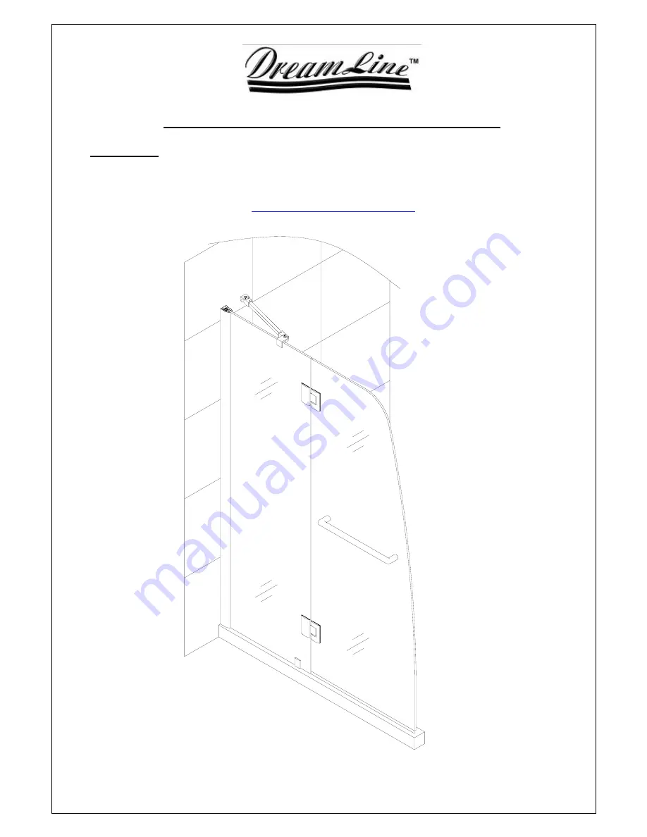 Dreamline AQUA PLUS Installation Manual Download Page 1