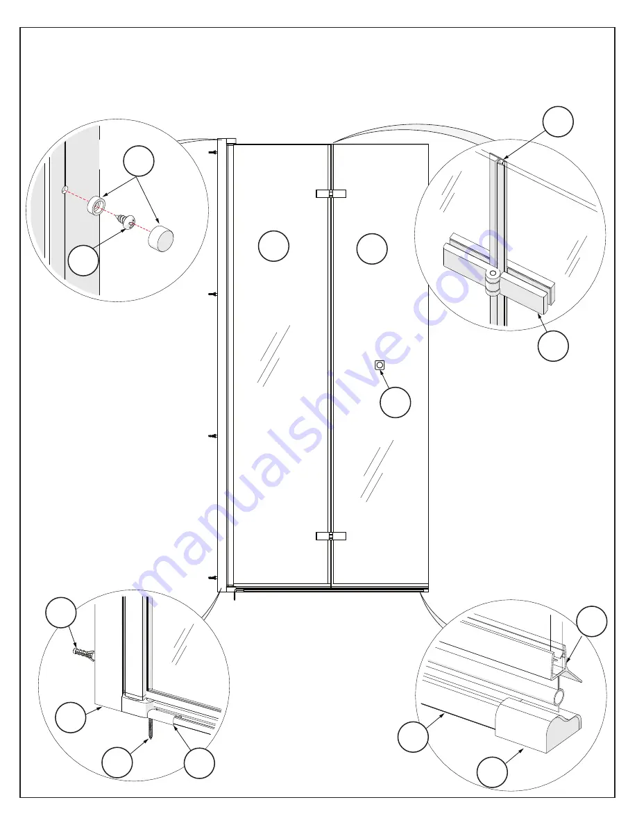 Dreamline AQUA-Q FOLD Installation Instructions Manual Download Page 8