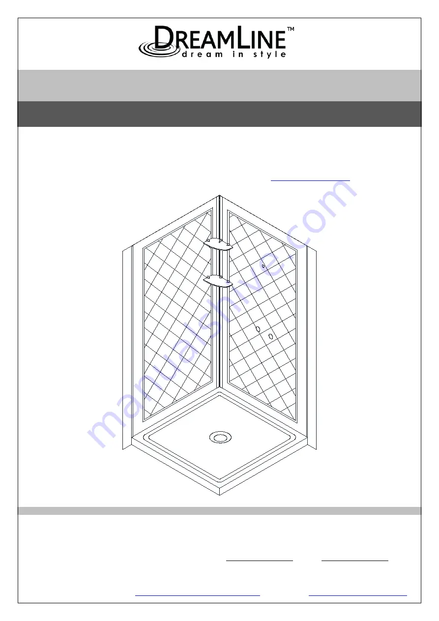 Dreamline PRIME 31x31 Installation Instructions Manual Download Page 22