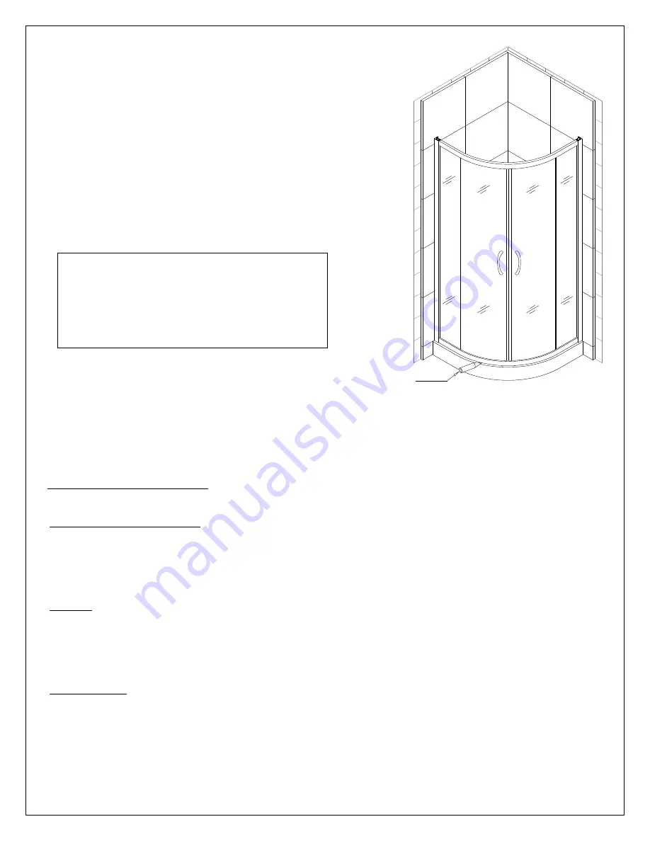 Dreamline PRIME 31x31 Installation Instructions Manual Download Page 47