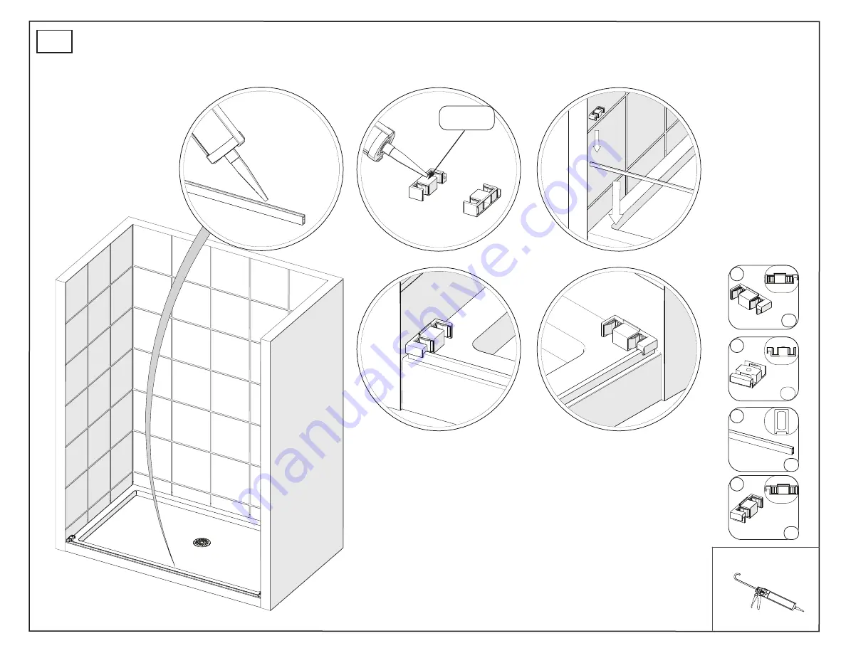 Dreamline SAPPHIRE-V AC VH60W620XXX04 Installation Instructions Manual Download Page 14