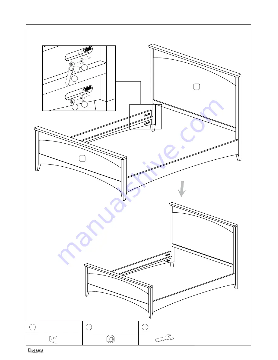 Dreamsat Miller White Painted Bed Скачать руководство пользователя страница 4