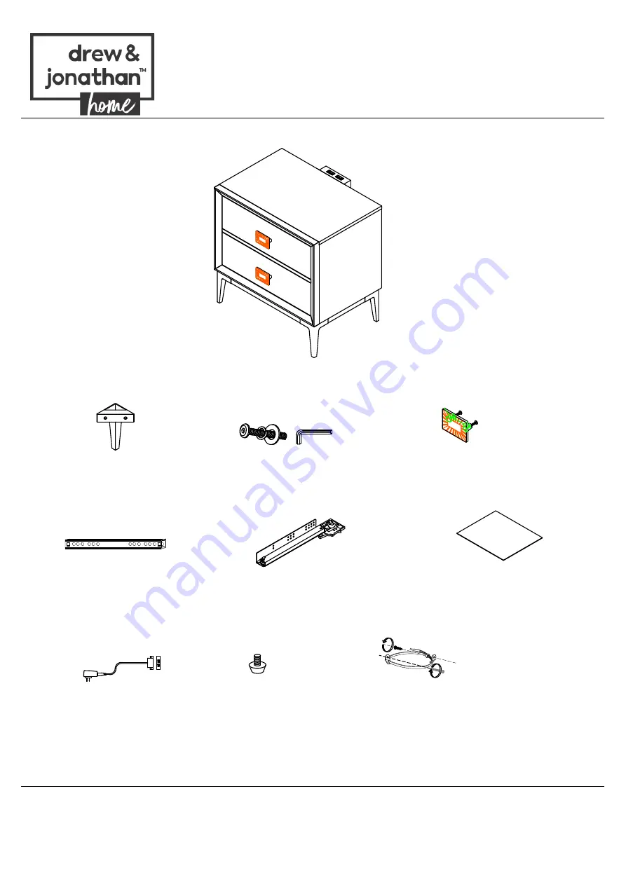 drew & jonathan home P306DJ140 Assembly Instructions Download Page 4