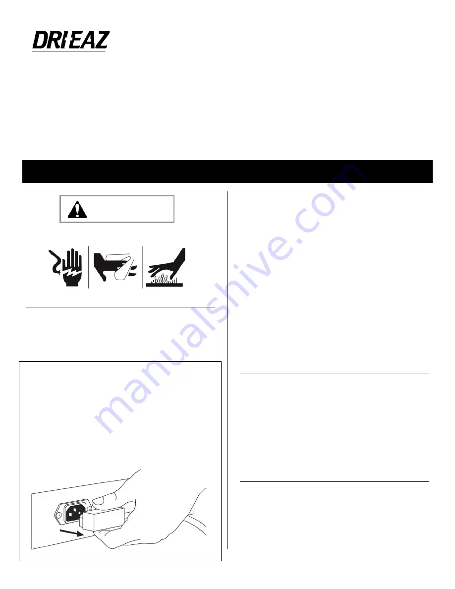 Dri-Eaz F413-115V Скачать руководство пользователя страница 1
