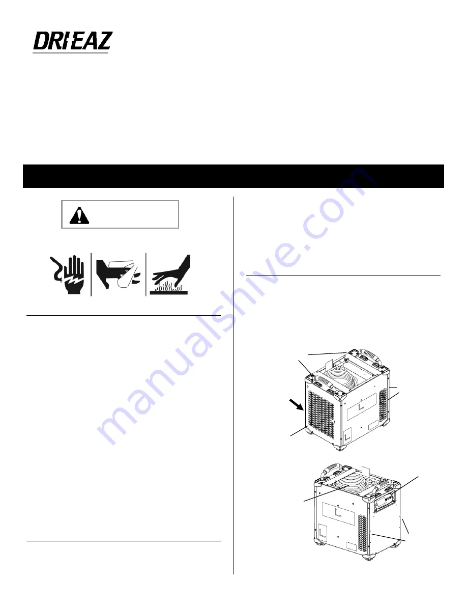 Dri-Eaz F571-115V Owner'S Manual Download Page 1