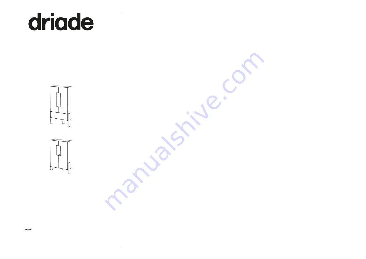 driade ZIQQURAT 7310190 Скачать руководство пользователя страница 1