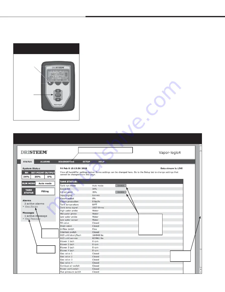 DriSteem Vapor-logic 4 Installation And Operation Manual Download Page 38