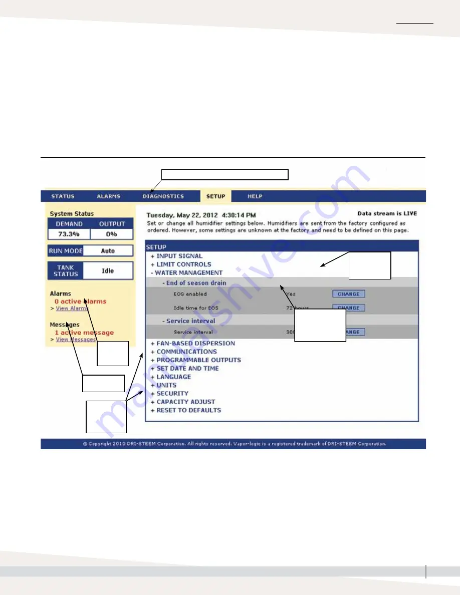 DriSteem Vapor-Logic Installation And Operation Manual Download Page 33