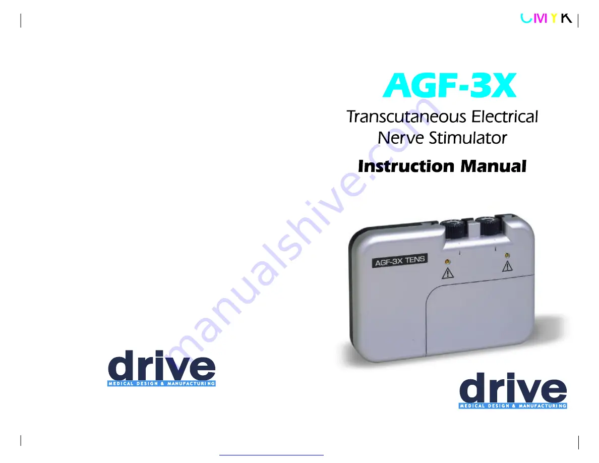 Drive Medical AGF-3X Скачать руководство пользователя страница 1