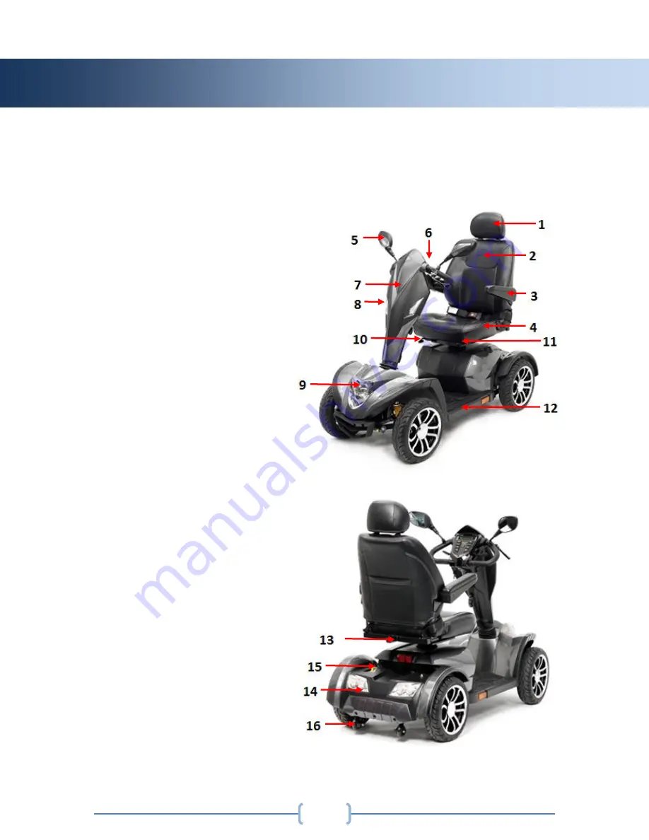 Drive Medical COBRA GT4 Owner'S Manual Download Page 14