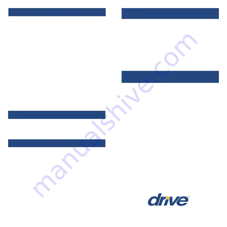 Drive 12062 Quick Start Manual Download Page 4