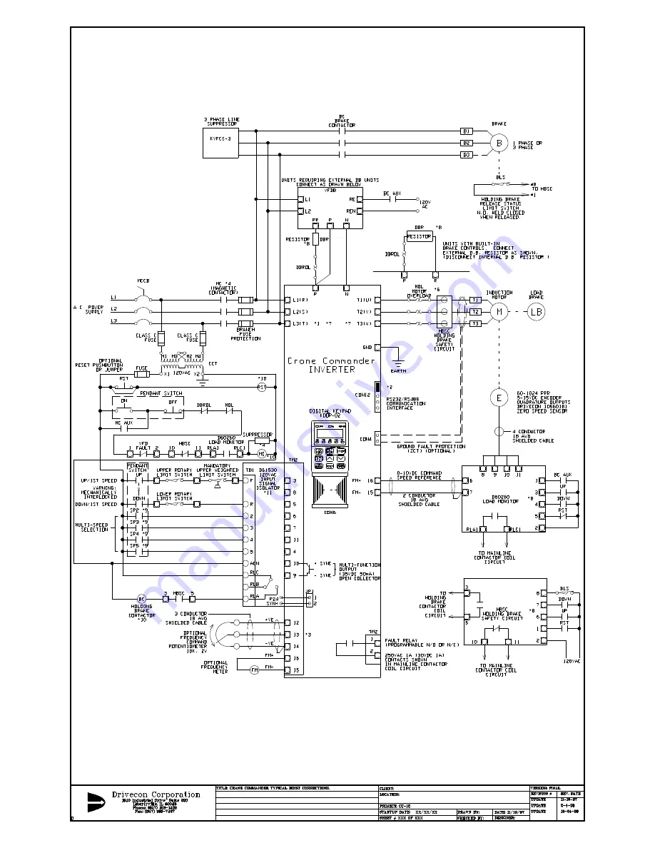 Drivecon Crane Commander ??-204 Instruction Manual Download Page 16