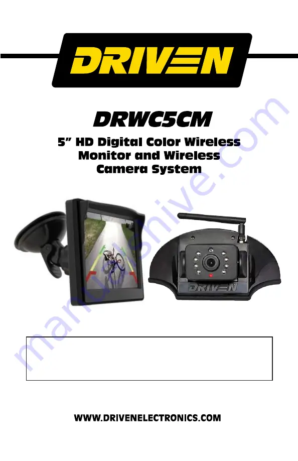 DRIVEN DRWC5CM Installation Instructions Manual Download Page 1