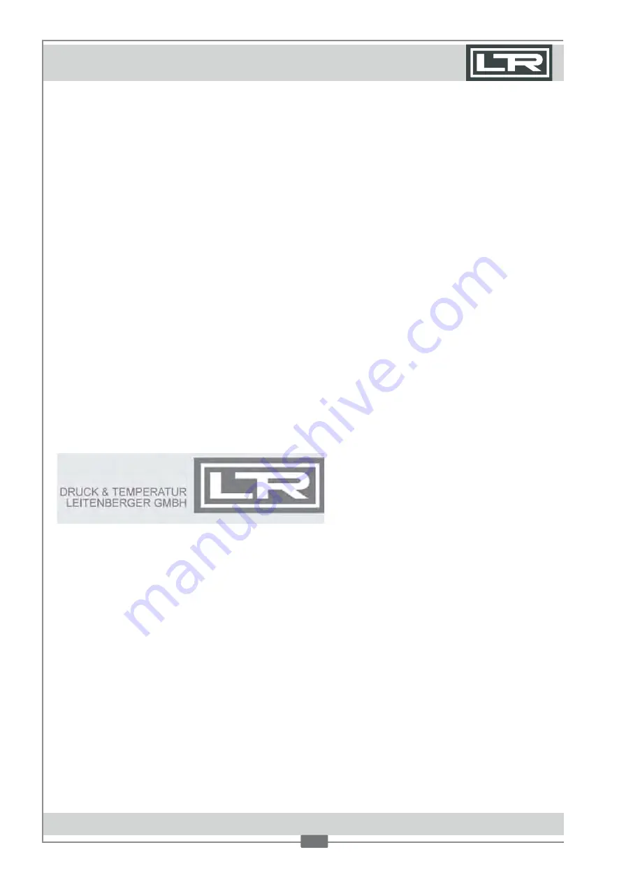 DRUCK & TEMPERATUR Leitenberger LDT 30 Manual Download Page 8