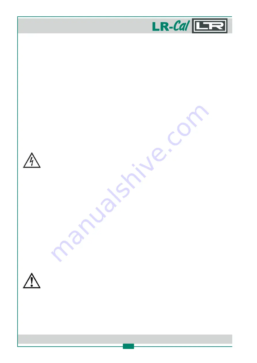 DRUCK & TEMPERATUR Leitenberger LR-Cal LPC 300 Operating Manual Download Page 6