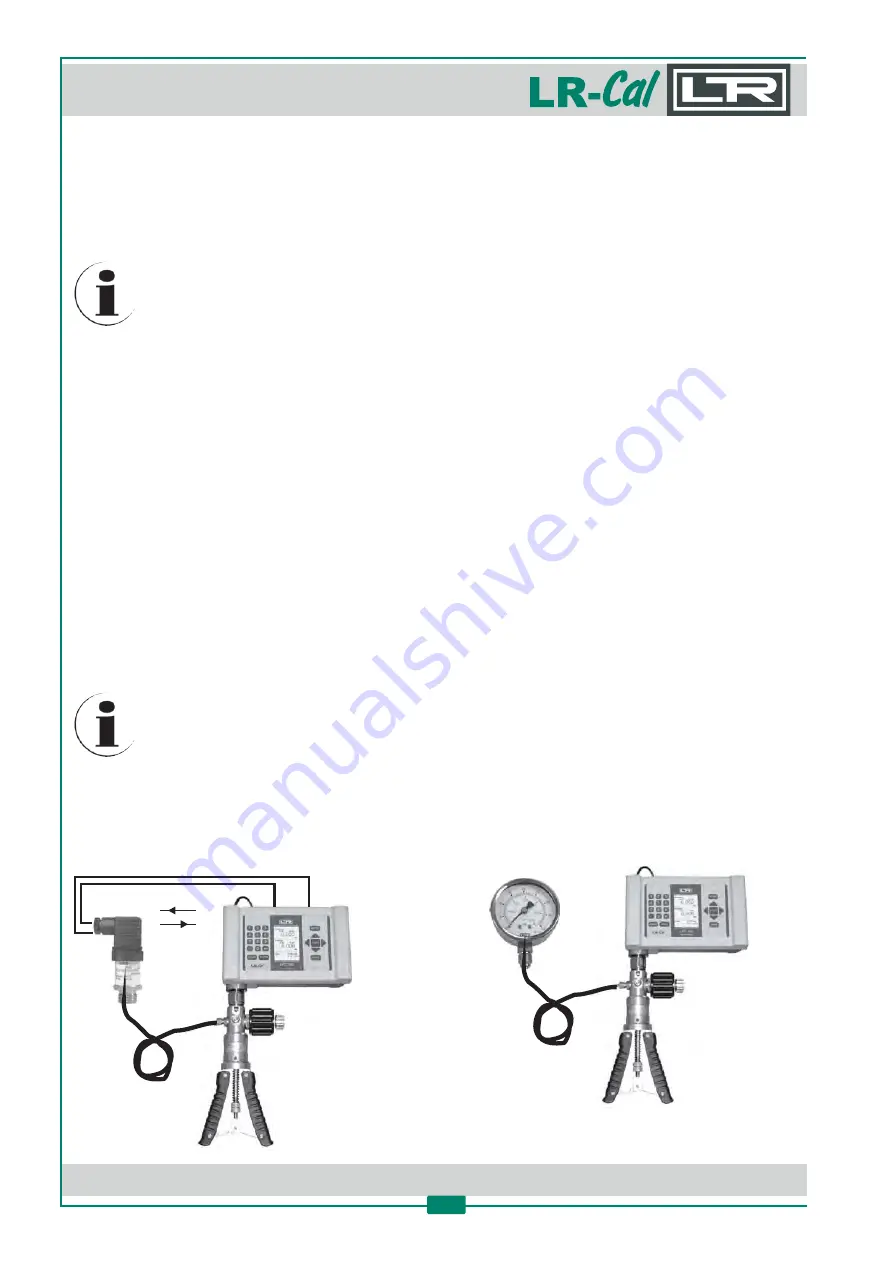 DRUCK & TEMPERATUR Leitenberger LR-Cal LPC 300 Operating Manual Download Page 24