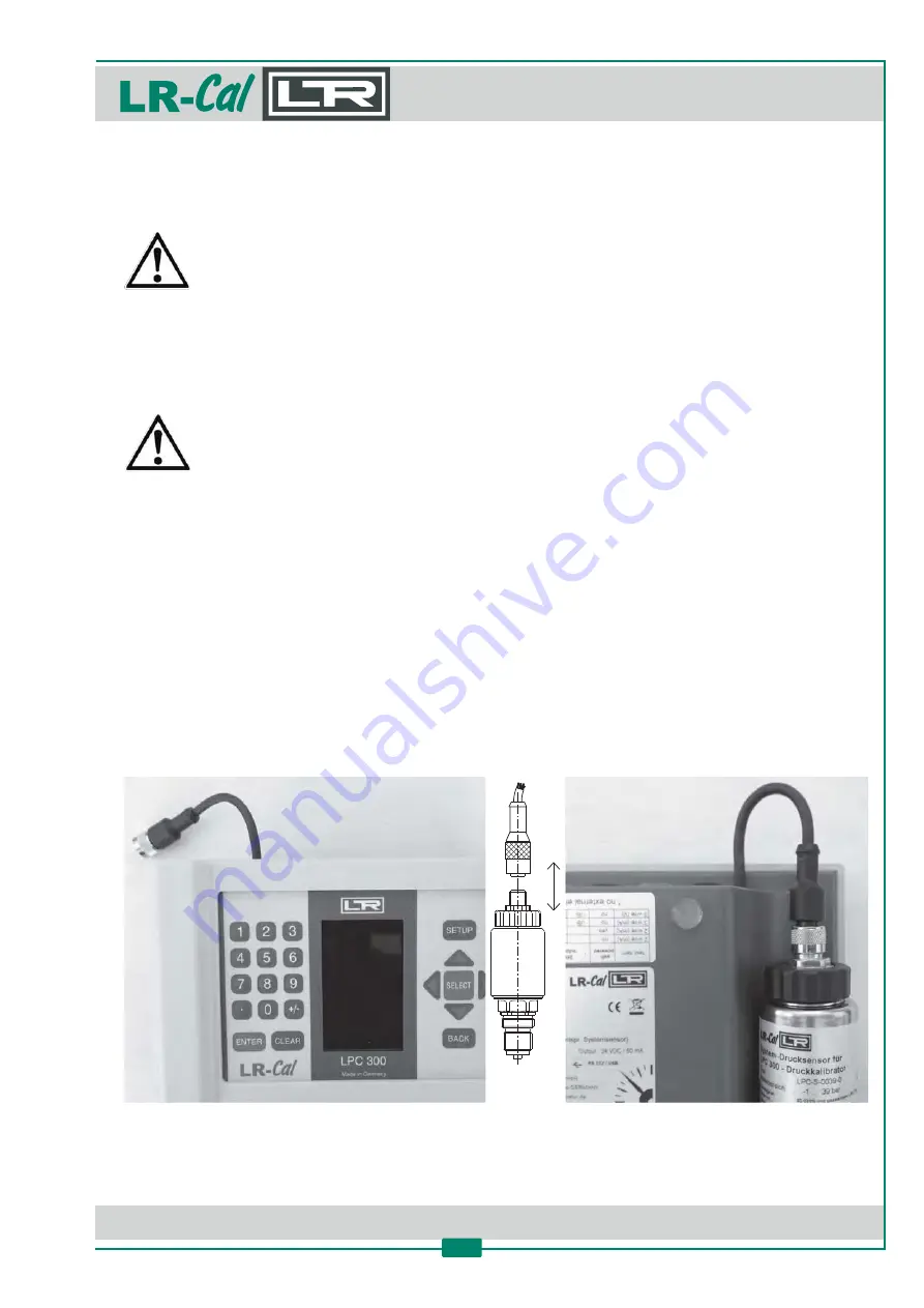 DRUCK & TEMPERATUR Leitenberger LR-Cal LPC 300 Operating Manual Download Page 75