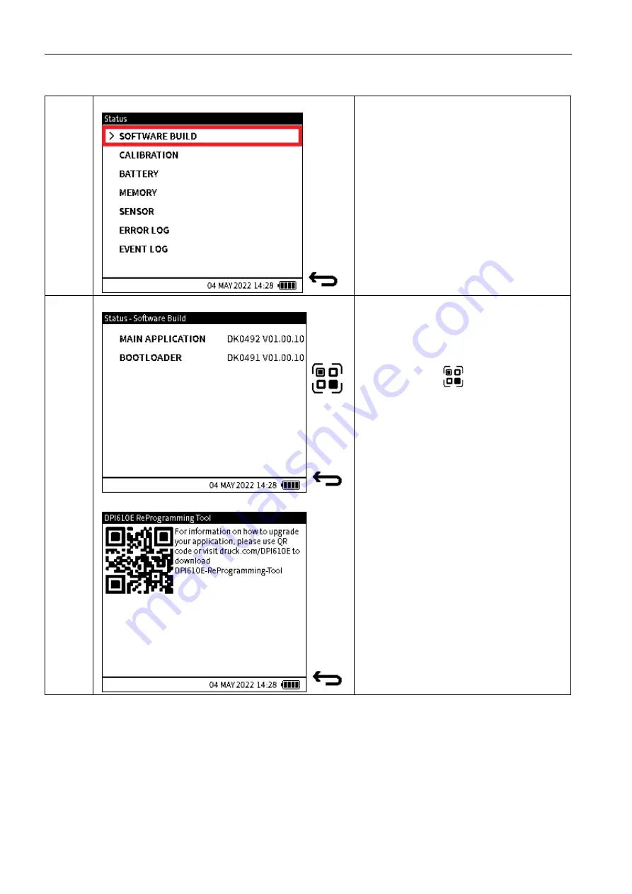 Druck DPI 610E Instruction Manual Download Page 271