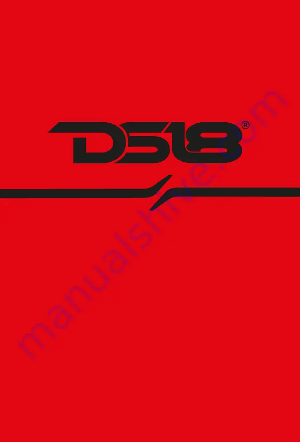 DS18 ELITE Z Owner'S Manual Download Page 1