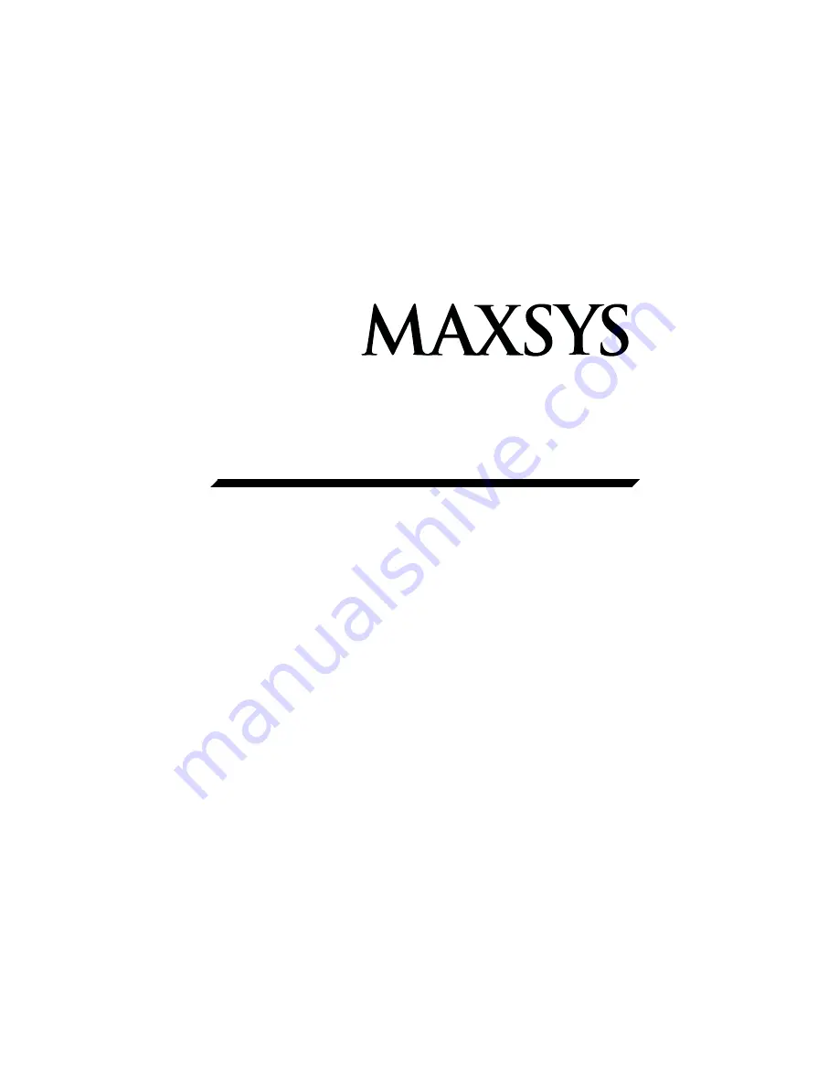 DSC MAXSYS PC4851 Installation Manual Download Page 1