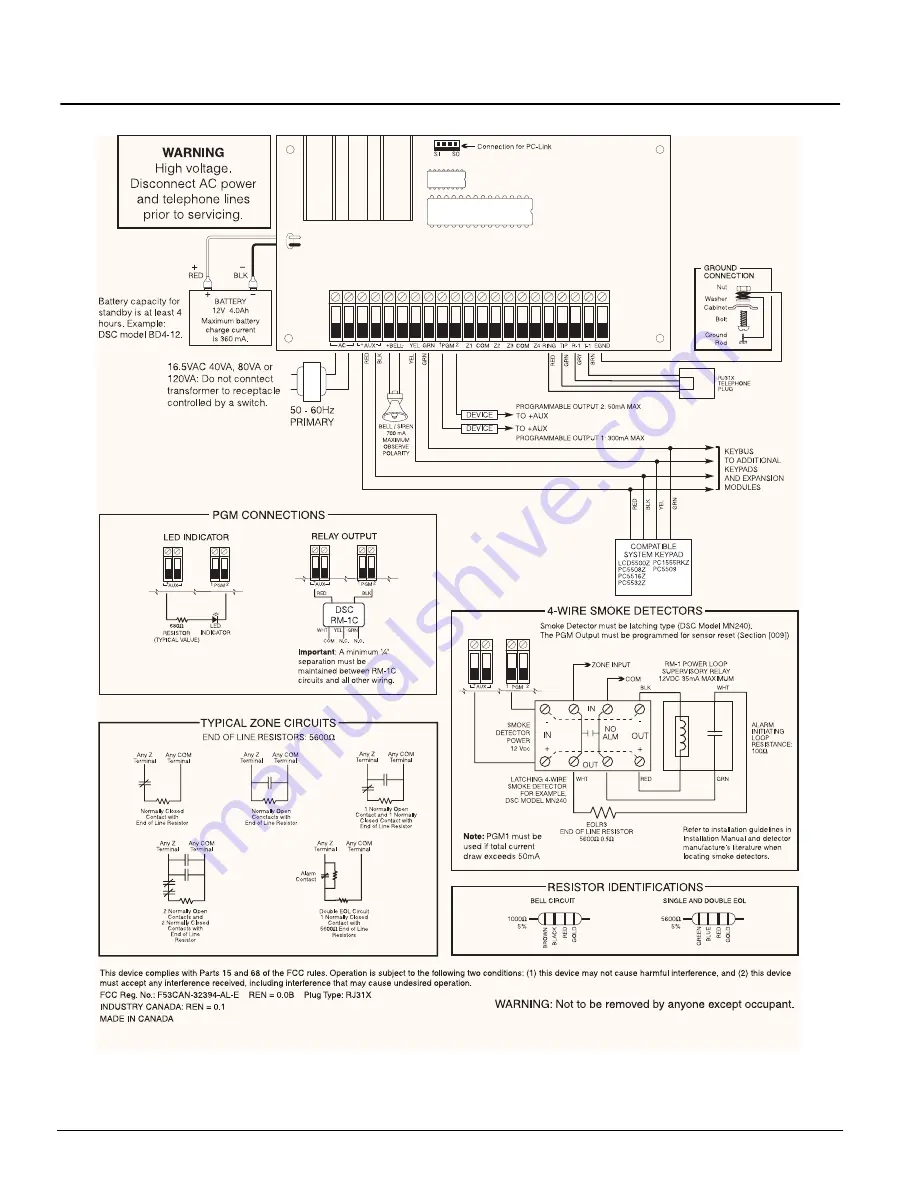 DSC New Classic PC585 Скачать руководство пользователя страница 4