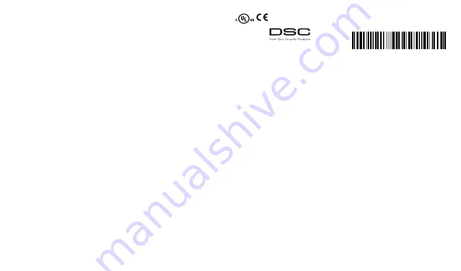 DSC PG4936 Series Operating Instructions Manual Download Page 19