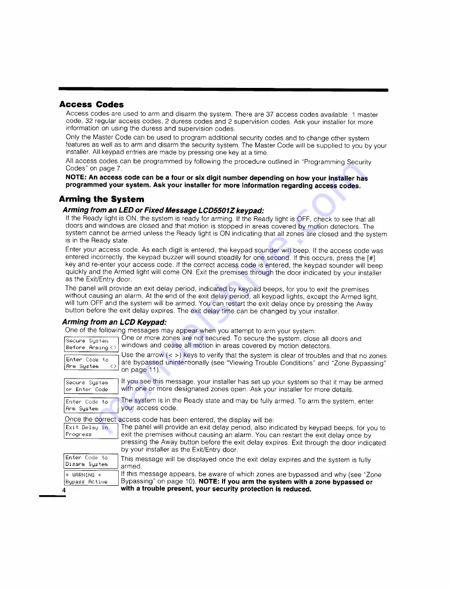 DSC Power632 PC1555 Instruction Manual Download Page 6