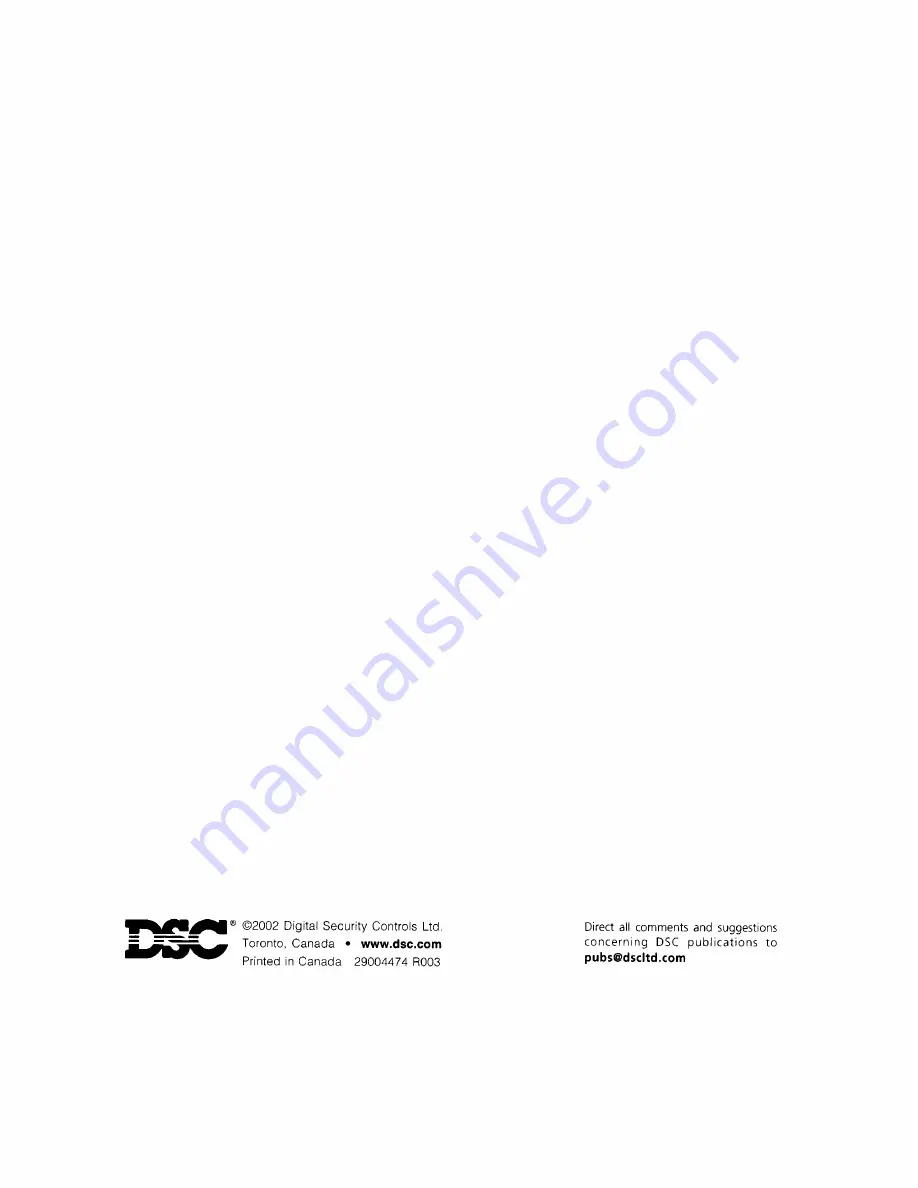 DSC Power632 PC1555 Instruction Manual Download Page 20