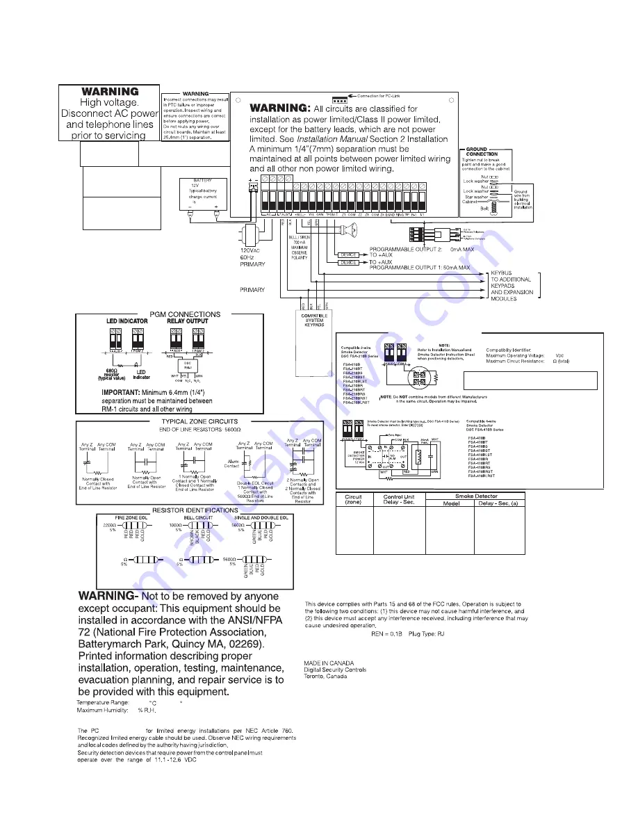 DSC PowerSeries PC1404 V1.1 Скачать руководство пользователя страница 6