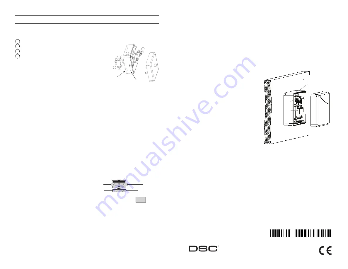 DSC PTD1610-SCW Скачать руководство пользователя страница 1