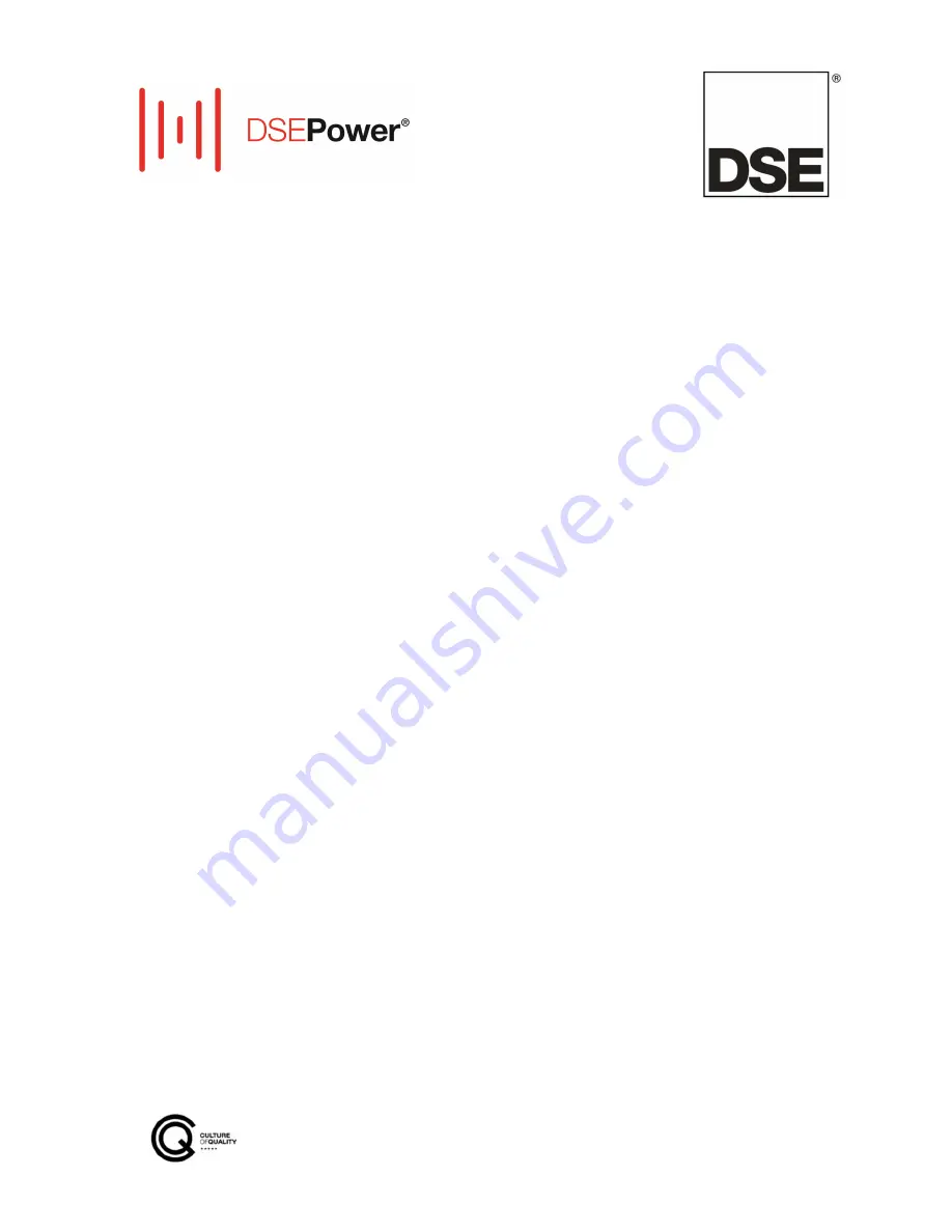 DSE DSE9474 Operator'S Manual Download Page 1