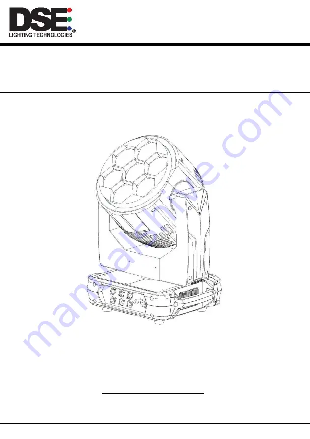 DSE Flower Effect Moving Head User Manual Download Page 1