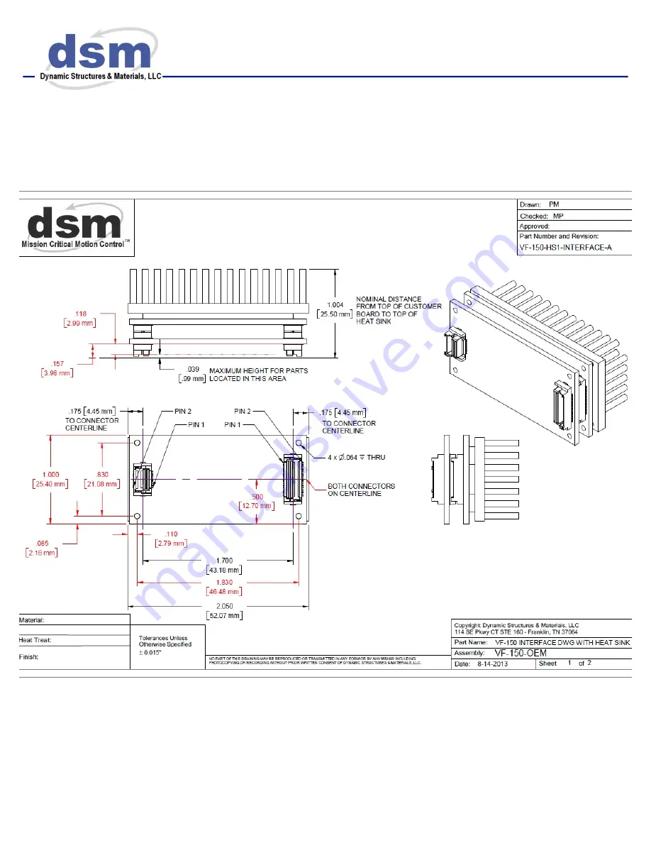 DSM VF-150 OEM User Manual Download Page 7