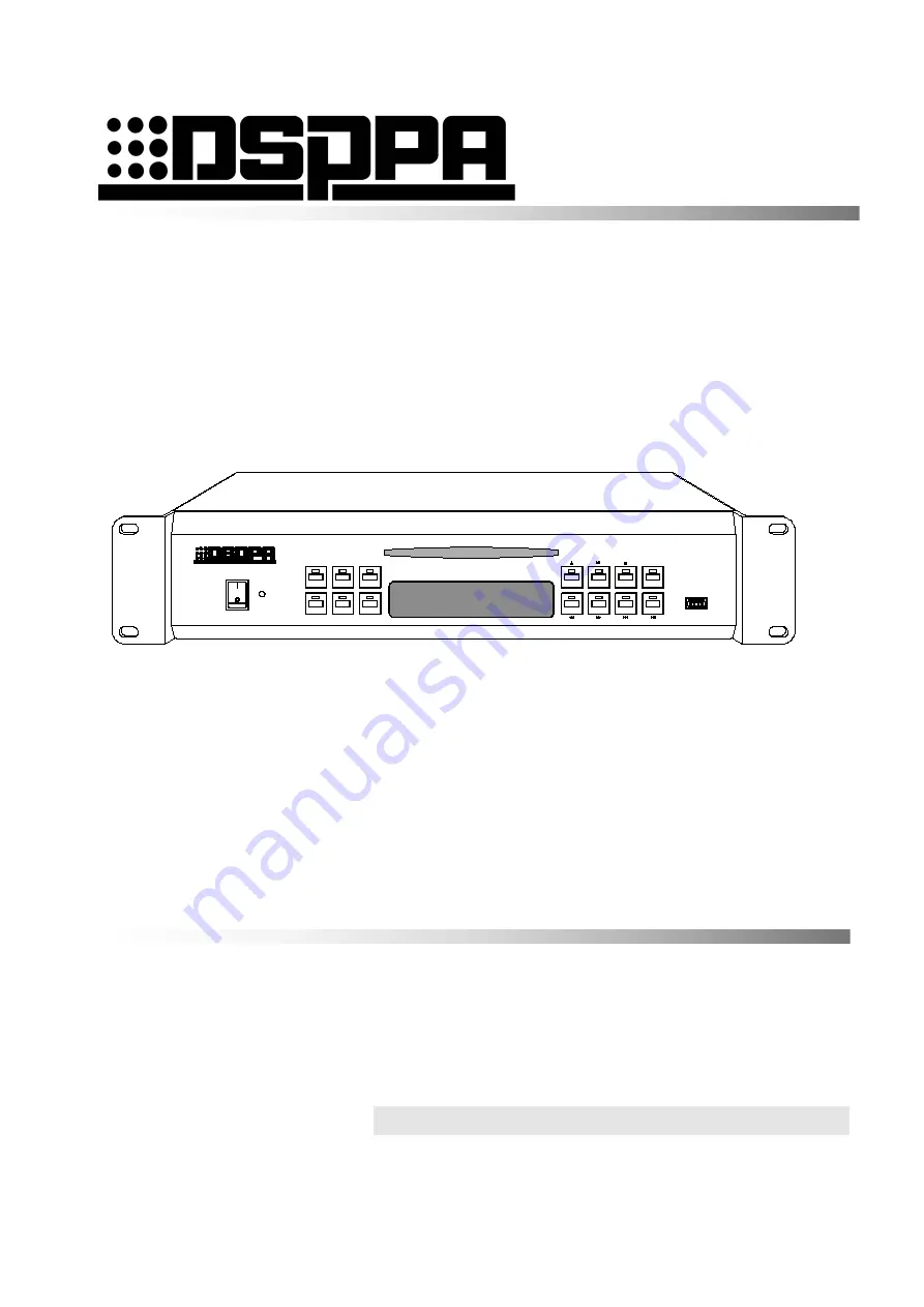 DSPPA MP9807C Скачать руководство пользователя страница 1