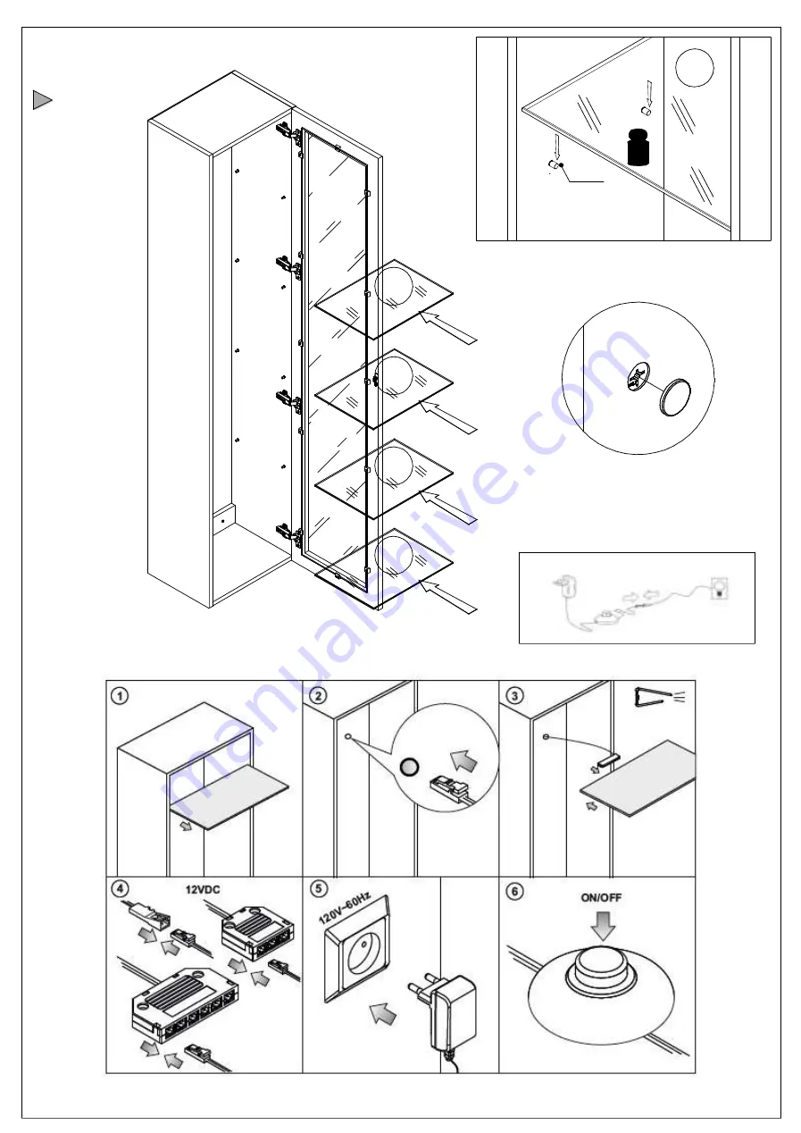 DSV DI VIGO glass-case Assembly Instructions Manual Download Page 9