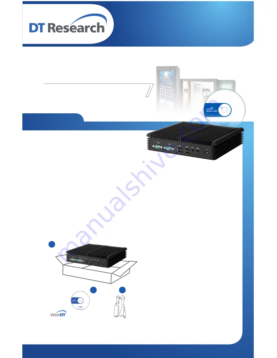 DT Research SA1360 Basic Operation Manual Download Page 1