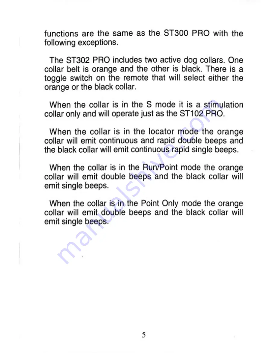 Dt-Systems DT-Good dog ST300 Pro Owner'S Manual Download Page 6