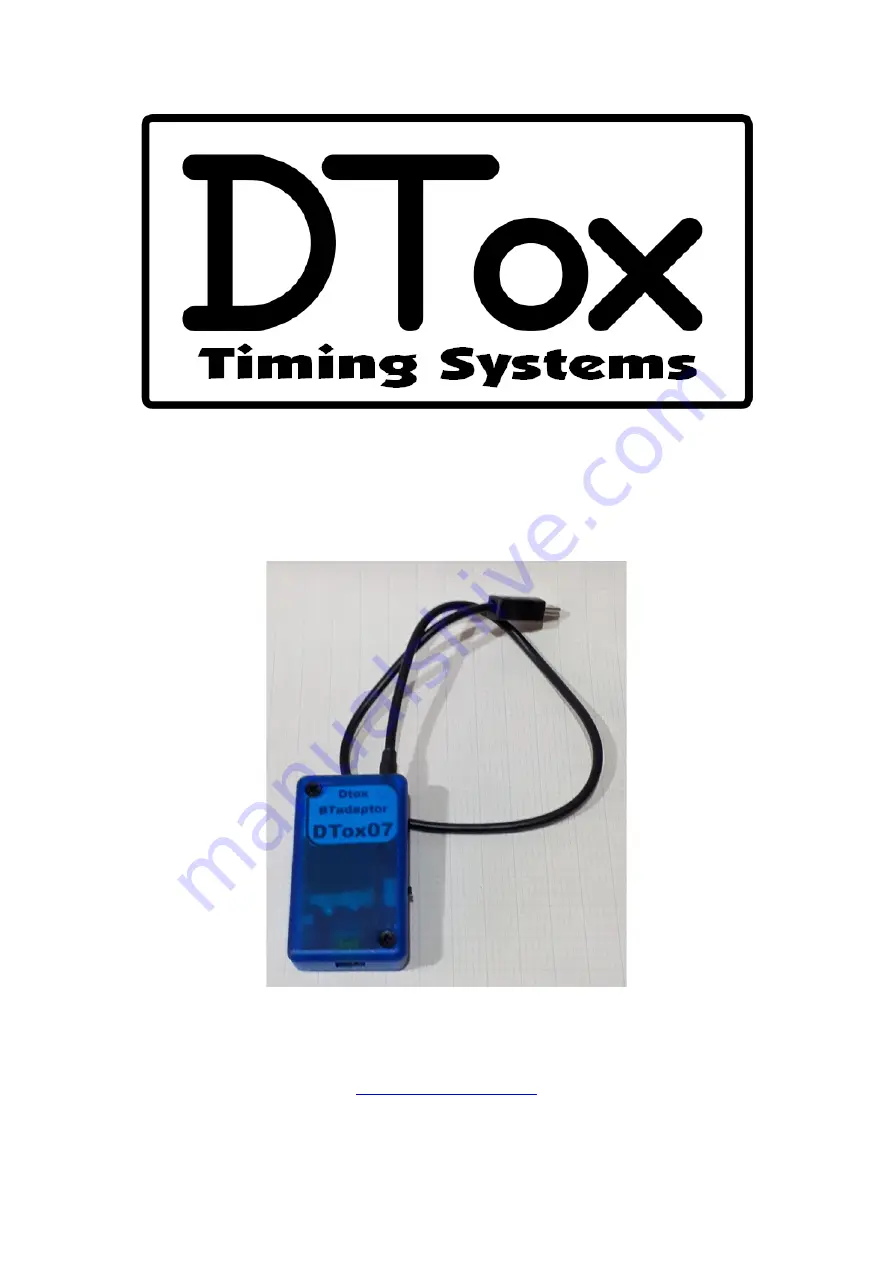 DTox DTox07 User Manual Download Page 1