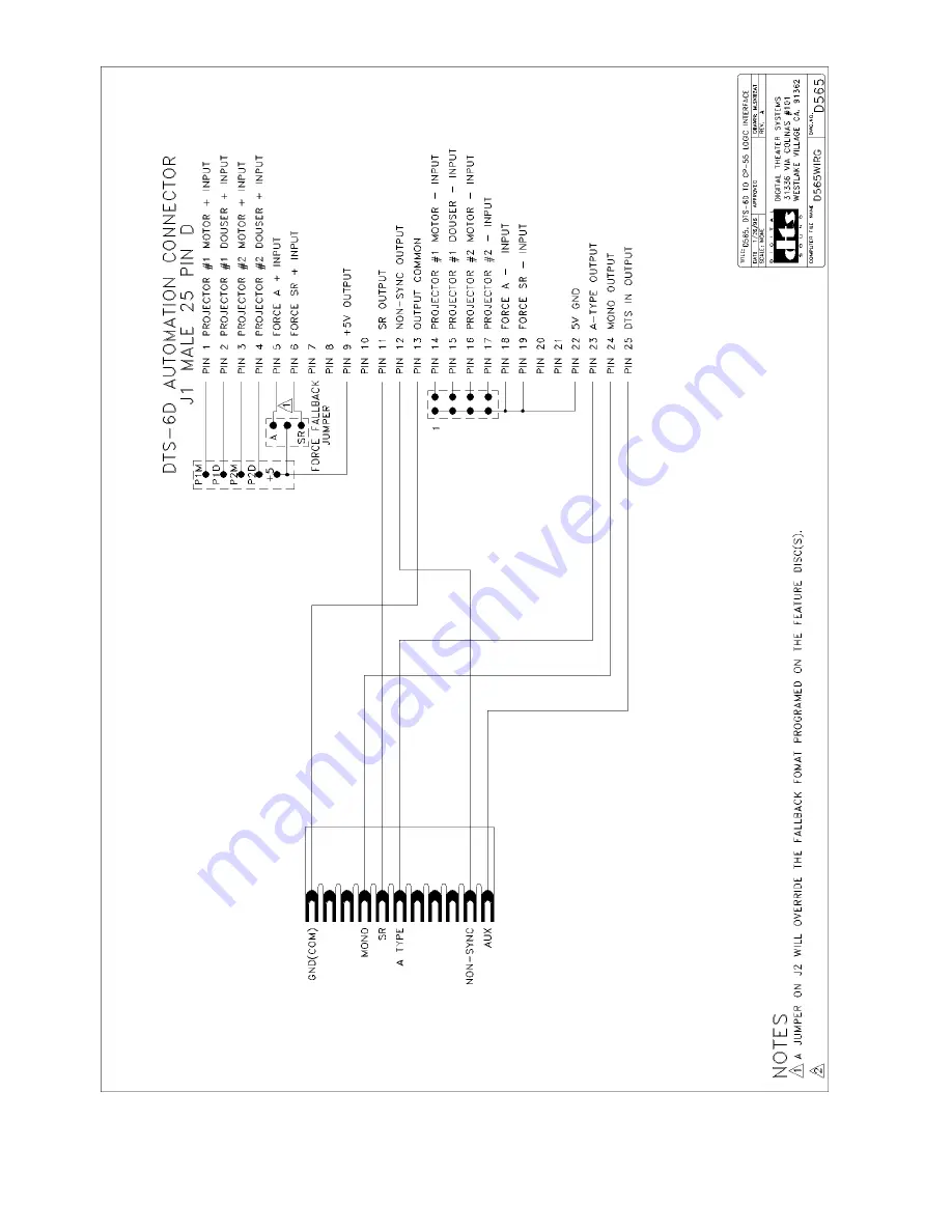 DTS DTS-6D Installation And Operation Manual Download Page 63