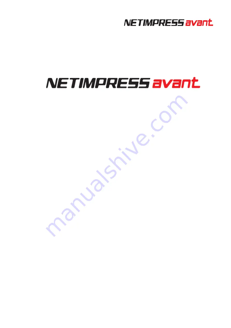 DTS NETIMPRESS avant Hardware Manual Download Page 1