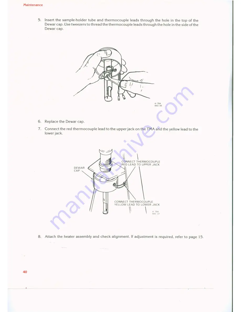 Du Pont 943 TMA Operator'S Manual Download Page 40