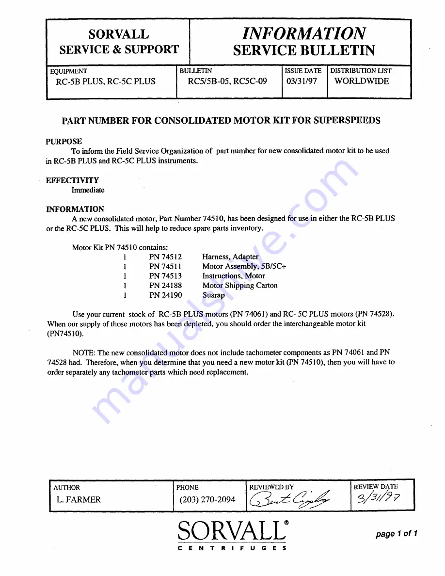 Du Pont Sorvall RC-5B Plus Service Manual Download Page 91