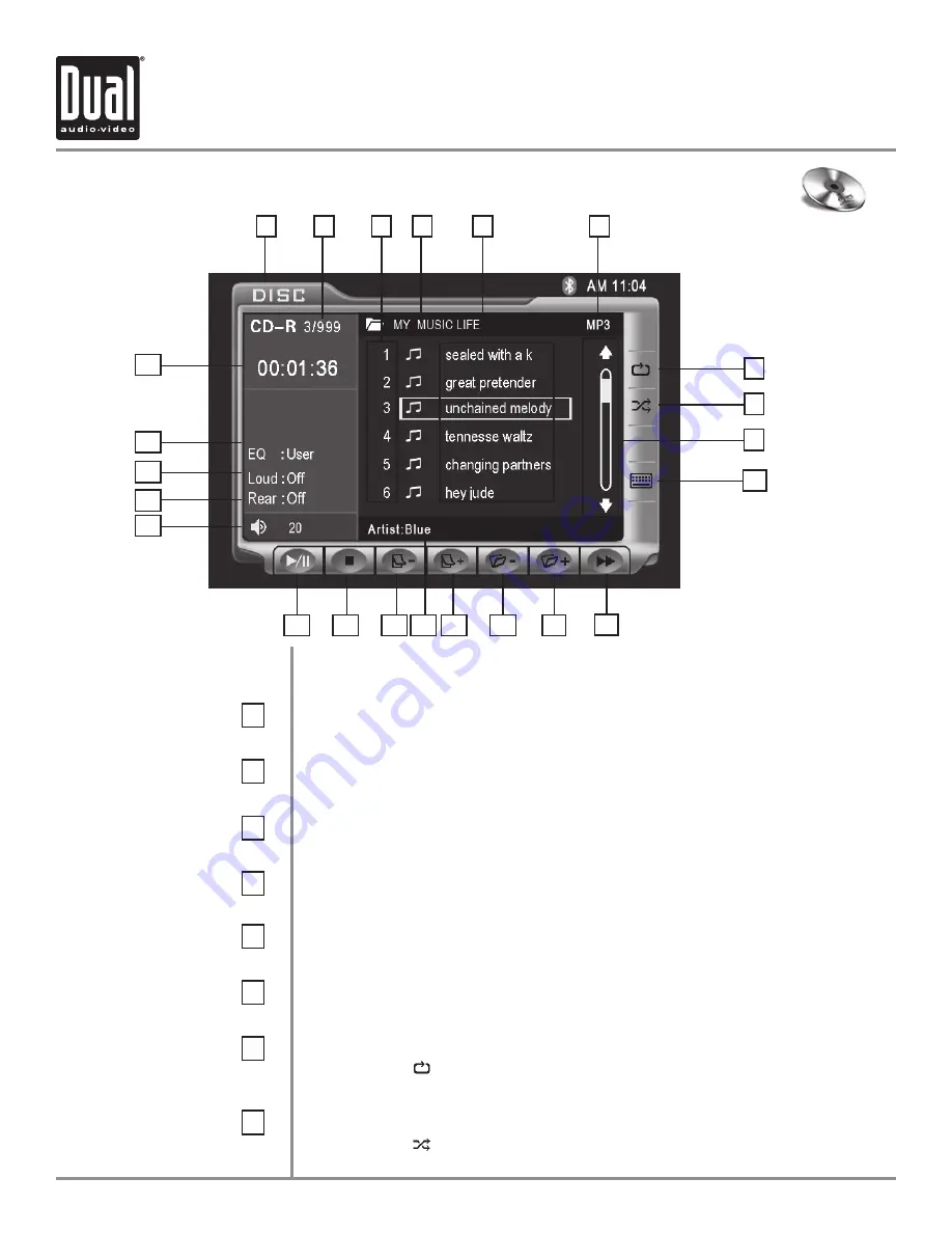 Dual Electronics Corporation XDVD8285 Installation & Owner'S Manual Download Page 60