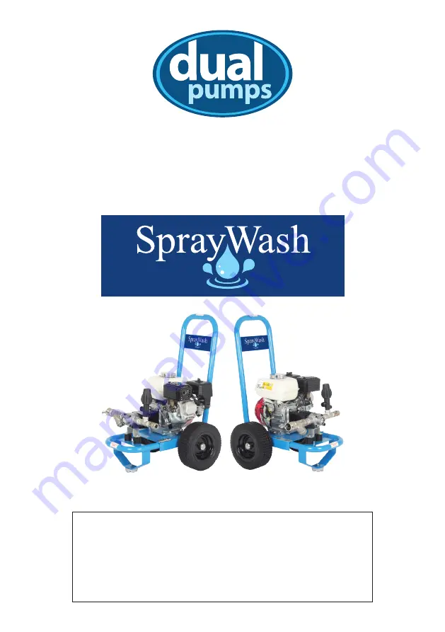 Dual Pumps Spray Wash SW2010PHR User Manual Download Page 1