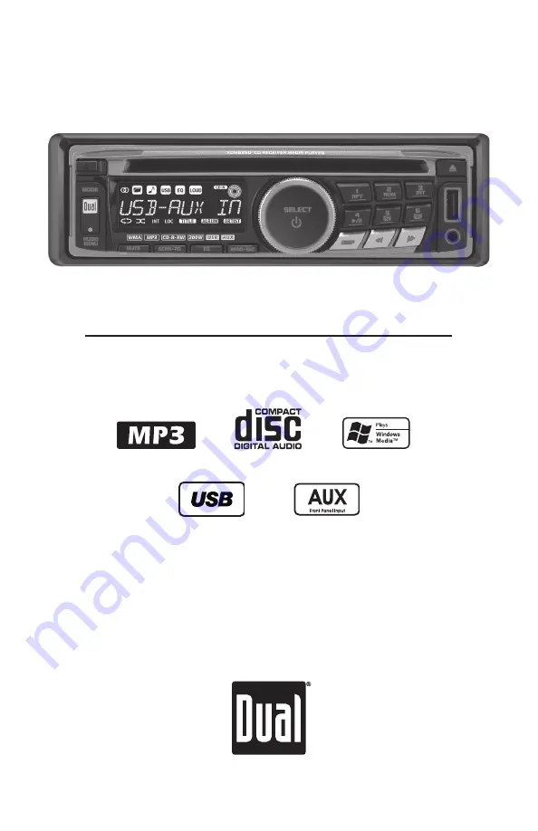 Dual AM/FM/CD/MP3/WMA/USB/3.5mm Receiver XDM6350 Installation & Owner'S Manual Download Page 1