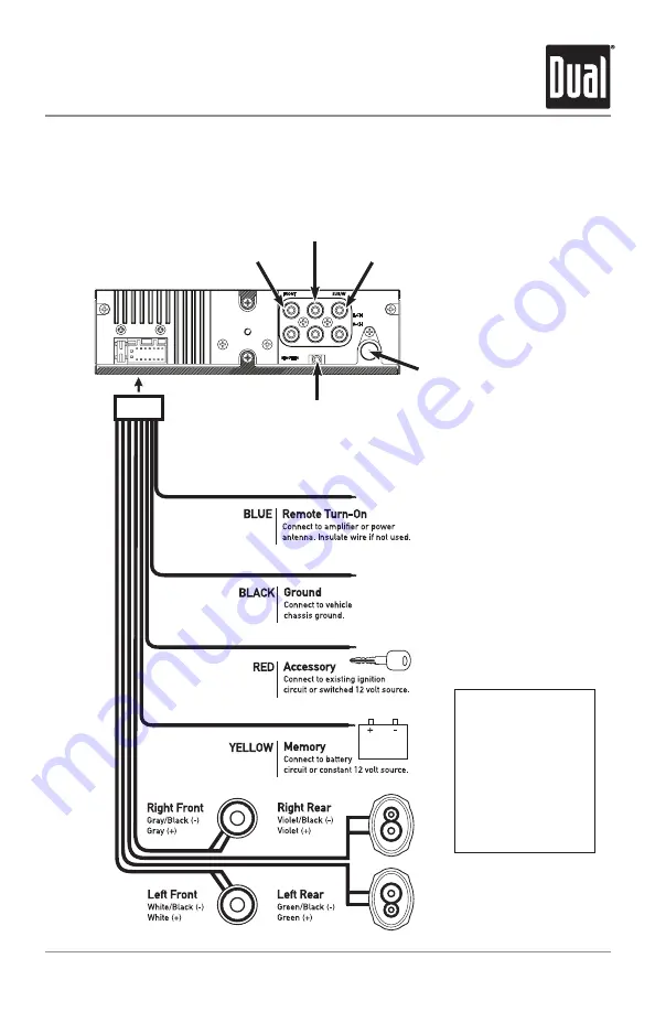 Dual AM/FM/CD/MP3/WMA/USB/3.5mm Receiver XDM6350 Installation & Owner'S Manual Download Page 3