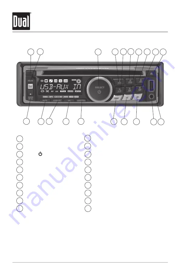 Dual AM/FM/CD/MP3/WMA/USB/3.5mm Receiver XDM6350 Скачать руководство пользователя страница 4