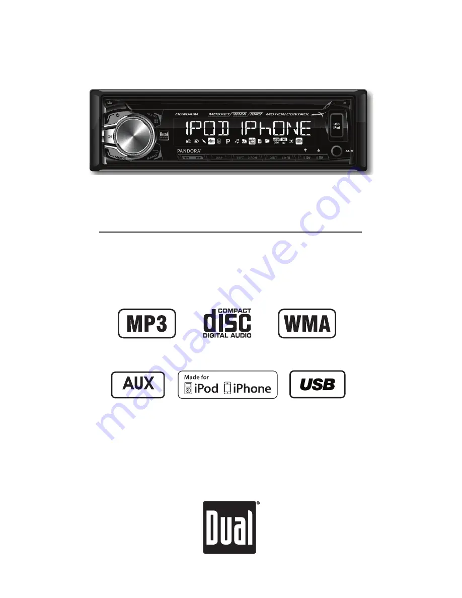 Dual AM425BT Installation & Owner'S Manual Download Page 1