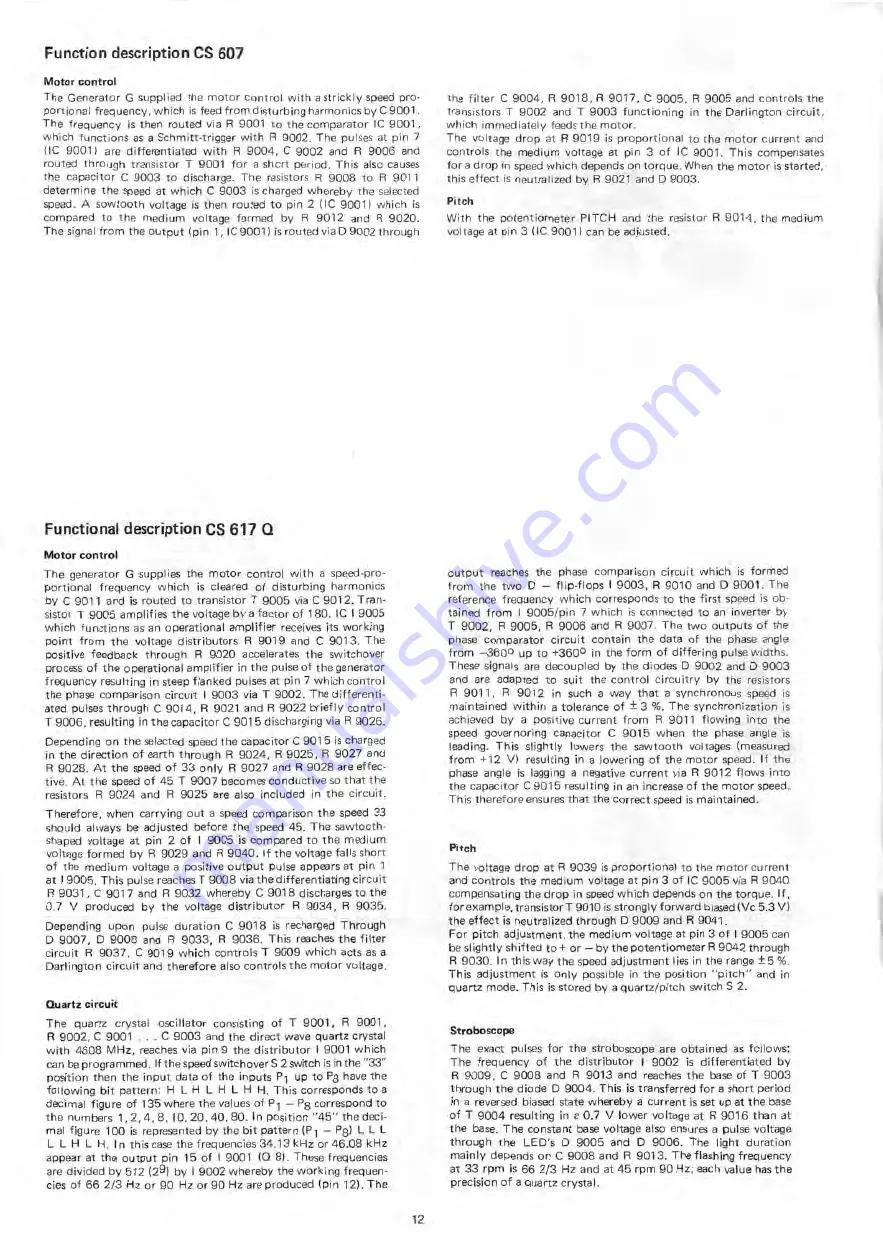 Dual CS 607 Service Manual Download Page 12